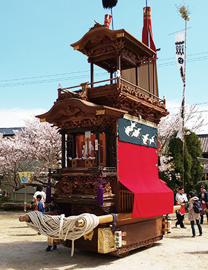 長尾地区　下門組　八幡山車　写真