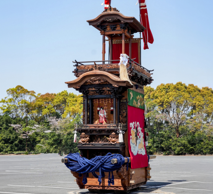 下判田地区　東組　山王車　写真