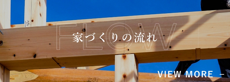 家づくりの流れ　詳しくはこちらから　リンクバナー